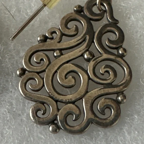 James Avery Open Sorrento Dangle Earrings (Sterling Silver) - Picture 2 of 2